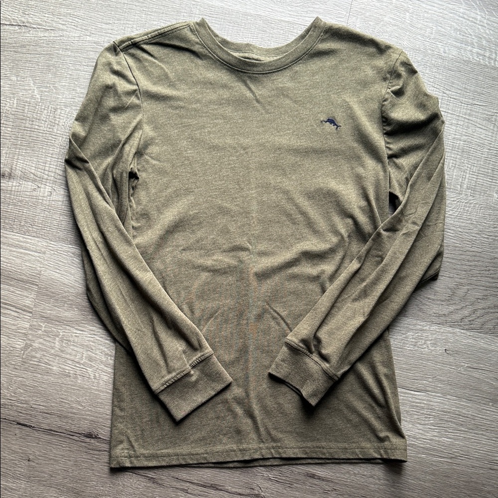 Boy’s Tommy Bahama Olive Long Sleeve Tee